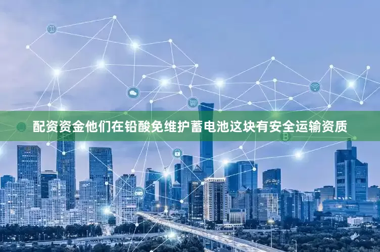 配资资金他们在铅酸免维护蓄电池这块有安全运输资质